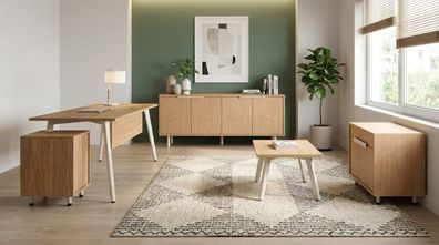 Set hochwertig Schreibtisch Sideboard Kommode Couchtisch Modern