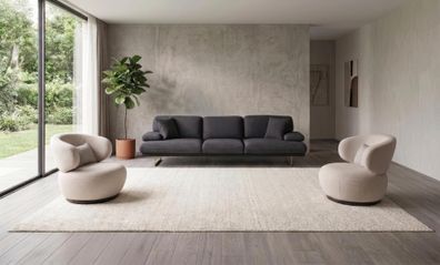Sofa Set Sessel Modern Bunt Edel Luxus Wohnzimmer Polster Garnitur