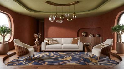 Stilvolles Wohnlandschaft Set mit 3 + 1 + 1 Sitzer Beige