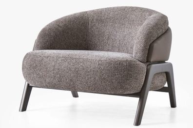 Grauer Wohnzimmer Polstersessel Stilvoller Relax Moderner Einsitzer