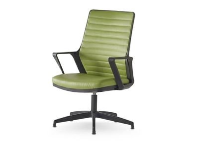 Konferenzstuhl Stuhl Grün Robust Metallgestell Modern Minimalistisch