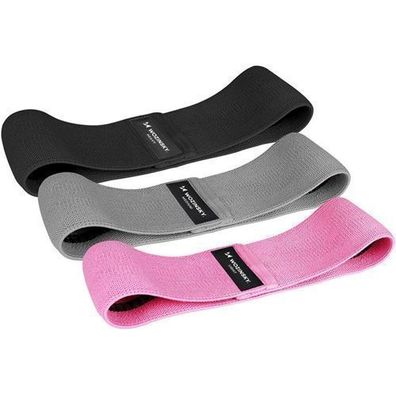 Wozinsky Set 3x Stoffwiderstandsbänder Mini Band für Sport, Yoga, Fitness, Cross