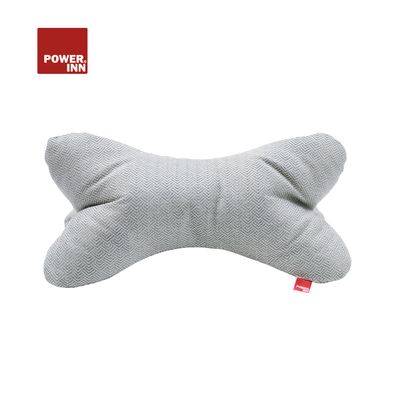 POWER INN® Leseknochen de Luxe | Mint/Weiß mit Fischgrätmuster | Nackenkissen | Reise
