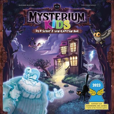 Asmodee Mysterium Kids: Der Schatz von KapitÃ #164; Buh, Brettspiel