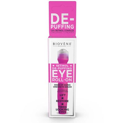 Biovene, Retinol-Entpuffung, Entpuffung, Roll-On für die Augen, 15 ml