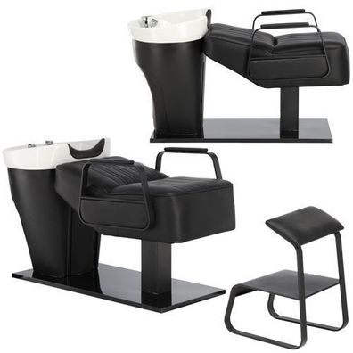 Nerea Friseurwaschbecken mit beweglichem Keramikbecken, Armatur & Brause