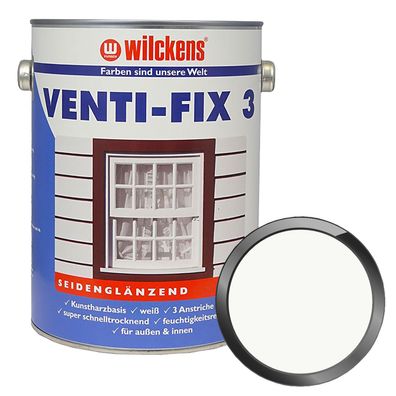 Wilckens VENTI-FIX 3 Fensterweiss 0.375 LTR WEISS Lack Ventilack Weisslack