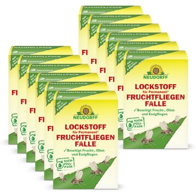 12 x Neudorff Permanent® Lockstoff für FruchtfliegenFalle, 60 ml