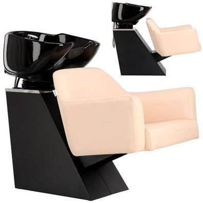 Milos Friseur- & Barbierwaschbecken mit verstellbarer Keramikschale & Handbrause