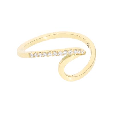 Goldring 750 extravagant mit Diamanten 25326642 Second Hand, getragen, wie neu