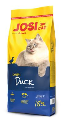 JosiCat Crispy Duck 18kg Katzen Trockenfutter Ente Krosse Kroketten Glanzfell