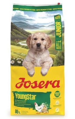 Josera YoungStar 12,5kg Welpen Hundefutter Getreidefrei Geflügel Kartoffel Lachsöl