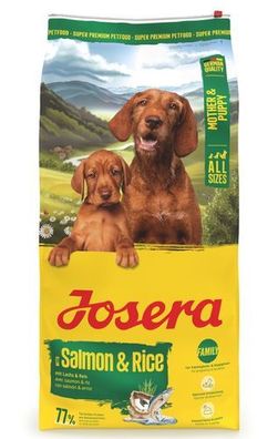 Josera Mother Puppy Salmon Rice 12,5kg Welpen Trockenfutter