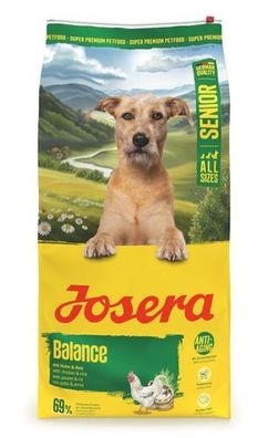 Josera Senior Balance 12,5kg Hunde Trockenfutter Senior Geflügel Reis Magenschonend