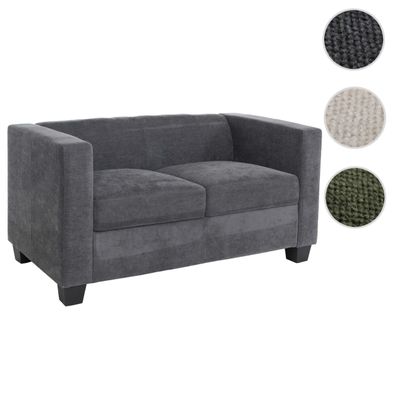 2er Sofa Lille, Couch Loungesofa 2-Sitzer, Nosagfederung Chenille (260g/m²)