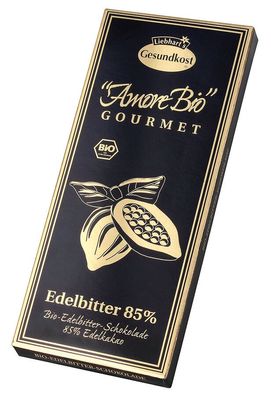 3x Liebhart´s Gesundkost Bio-Edelbitter-Schokolade, 85% Kakaoanteil 100g