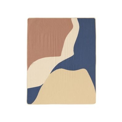 Nobodinoz Landscape Steppdecke Einzelbett 142x235 cm Blauer Canyon