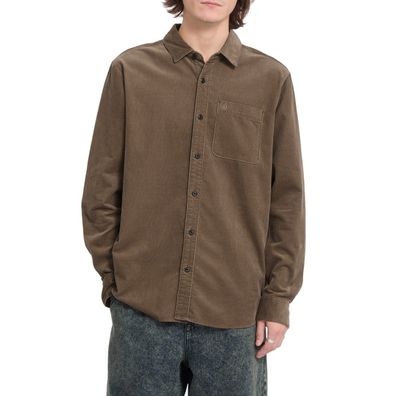 VOLCOM Hemd Zander Cord earth