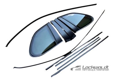 Dekorleiste Zierleiste Fensterleiste Schwarz Matt Porsche Cayenne 957 9PA Origin