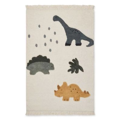 Kinderteppich Dino beige Multi-Mix – Sicher und Pflegeleicht