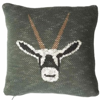Quax Strickkissen Antilope khaki 30 x 30
