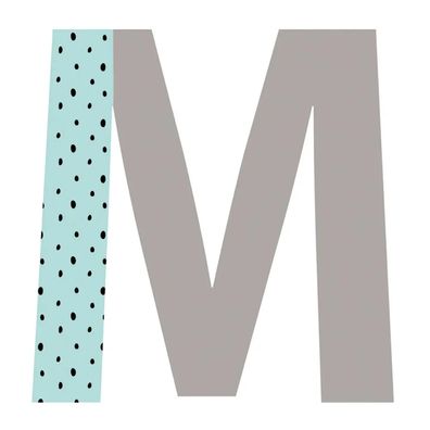 Lilipinso Wandsticker Happy Buchstabe M