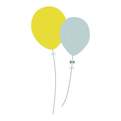 Lilipinso Wandsticker XL Luftballons grün bleu