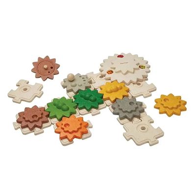 Kinderpuzzle Getriebe aus Holz Motorikspielzeug