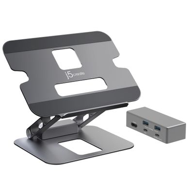 j5create JTS327 - Dockingstation + Notebook-Halterung