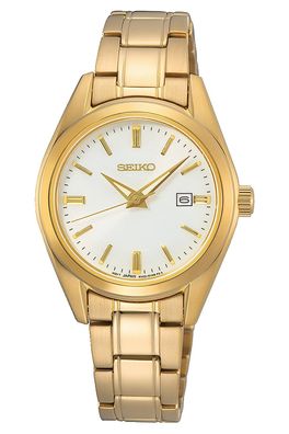 Seiko Damenuhr Quarz Goldfarben SUR632P1