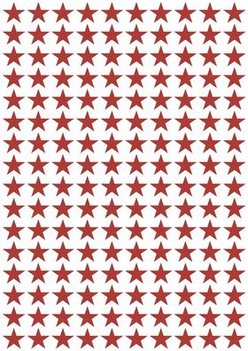 Lilipinso Wandsticker Basics kleine Sterne, Farbe: cherry