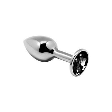 Butt Plug mit schwarzem Schmuckstück Größe S