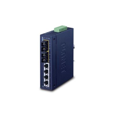 PLANET 4 + 2 100FX Port Multi-mode Industrial Ethernet Switch