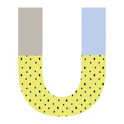 Lilipinso Wandsticker Happy Buchstabe U