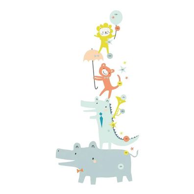 Lilipinso Messlatte Tier-Party selbstklebend 126 cm