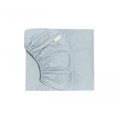 Nobodinoz Spannbettlaken Tibet Soft Blau Baby 70x140cm