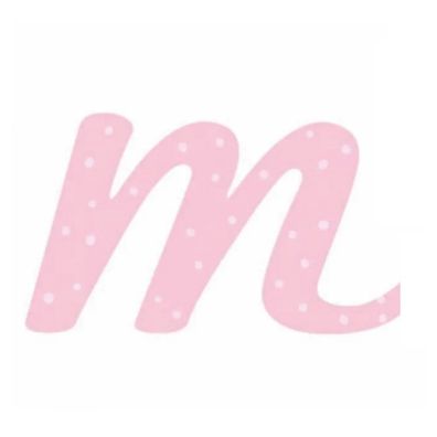 Lilipinso Sticker rosa Buchstabe m