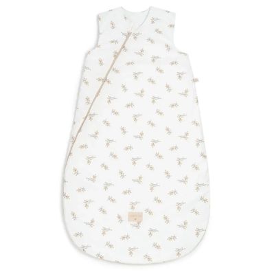 Nobodinoz Babyschlafsack "Cocoon" Flore weiß mit Blüten, Größe: 0 - 6 Monate