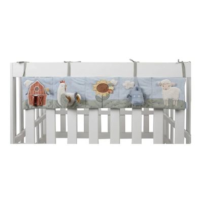 Little Dutch Little Farm Stoffbuch für Laufgitter mit Rassel, Spiegel & Knister