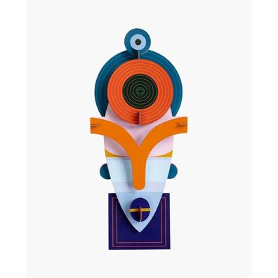 Studio ROOF Lamu 3D Cardboard Insect Mask DIY 16x6x37cm