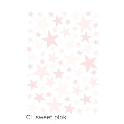 Lilipinso Wandsticker Basics gemischte Sterne, Farbe: aqua remix
