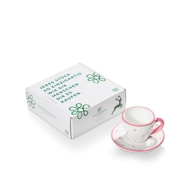 Gmundner Keramik Herzerl Rosa Espresso pour 2