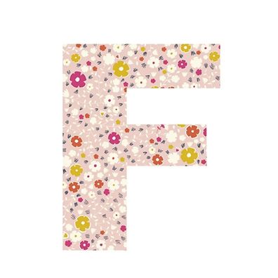 Lilipinso Sticker Buchstabe geblümt F