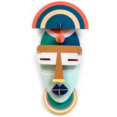 studio ROOF 3D Deko Maske Brooklyn Pappe 18x48cm