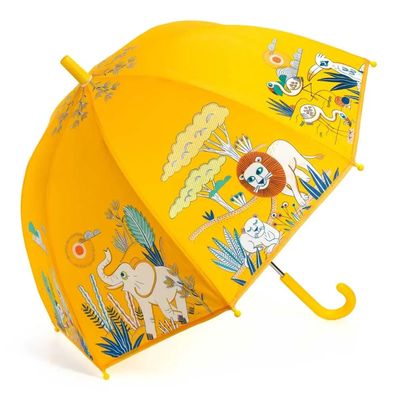 Djeco Kinder Regenschirm Savanne gelb 70cm