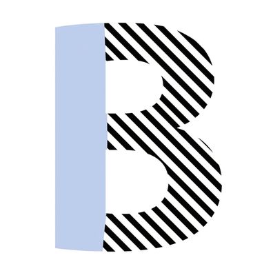 Lilipinso Wandsticker Happy Buchstabe B