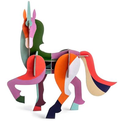 studio ROOF 3D Einhorn Pappe Deko 28 cm Bastelset