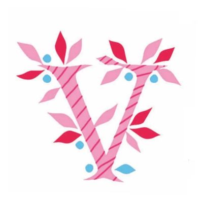 Lilipinso Sticker rosa Buchstabe v