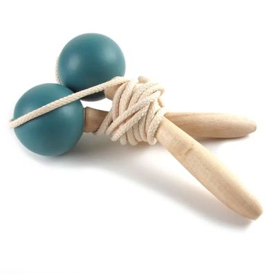 Nobodinoz Springseil Holz blau handgemacht