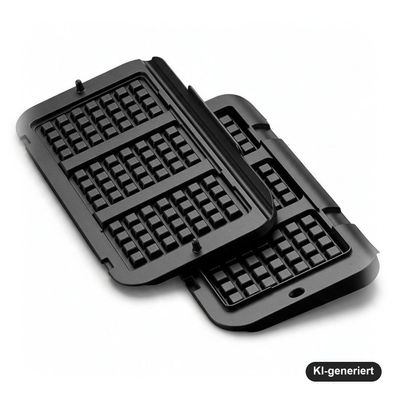 Tefal XA7348 Waffelplatten für OptiGrill 4in1 XL & 2in1 XL, für belgische Waffel